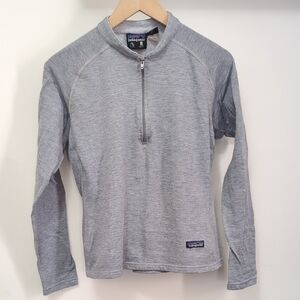 Patagonia Quarter Zip Polartec, Gray,Medium